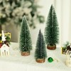 Pack of 10 Mini Artificial Christmas Trees, 3 Sizes, Miniature
