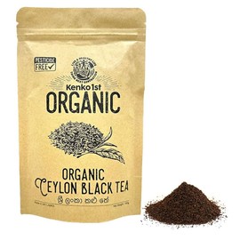Organic Tea, Ceylon Tea, Black Tea, 3.5 oz (100 g), Made in Sri Lanka, JAS Certified, Gift Direct Imported