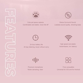 Neckband Bluetooth Headphones, Wireless Bluetooth 5.3 Stereo Neckband Earbuds with Microphone, IPX5 Waterproof, 40H Long Playtime, Cute Cat Design (Green)