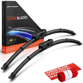 A-Premium Pack of 2 Front Windshield Wiper Blades with Wear Indicator & Towel - Compatible with Volkswagen Tiguan 2018-2024 - 24" and 22", TLPN Connector, Left and Right