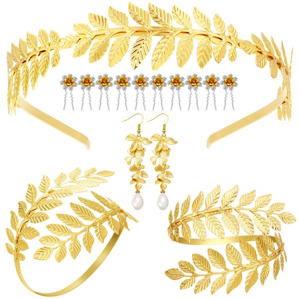 Pulsera de Disfraz de Diosa Griega de 15 Piezas Diadema
