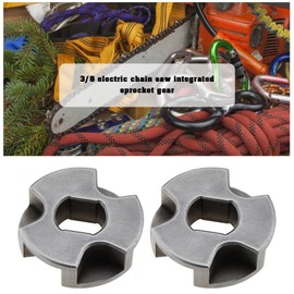 SG Store Pack of 2 3/8 Inch Chainsaw Sprocket Spline Bezel 9 mm Integrated Guide Gear Electric Chainsaw Replacement Parts Compatible with Makita DUC254 DUC204