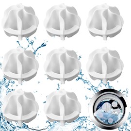 8 Stücke Trockner Ball, Wiederverwendbare Dryer Balls,Wäsche Wäschetrockner Trocknen Ball, igelball, Trocknerkugeln für Trockner und Wäschetrockner,trocknerbälle
