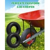 2X Schlauch 3.00-4 für Schubkarrenrad 260x85mm Ersatzschlauch für Reifen mit