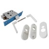 Kuriki Manufacturing WH-W30 Resin Lever Handle Set for Bathrooms, FU32-AP4-2A-WH-W30