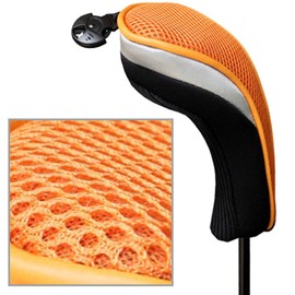 Andux Golf Hybrid Club Head Covers with Interchangeable No. Tag Pack of 3 (MT/HY07 Black/Orange)