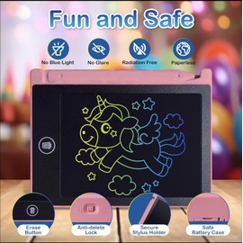 Mini LCD Writing Tablet for Kids, 12 Pack – 4.5 Inch Mini Drawing Board. Fun and Educational for Kids That Sketch and Doodle. Perfect Party Favor, Goodie Bag and Gift Bag Filler, School Prize Or Gift