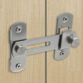 EAS Plate Hasp Latch 4-Piece Set 10x7cm Doorknob