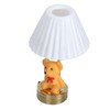 1: 12 Scale Dollhouse Bear Table Decor Realistic LED Lamp