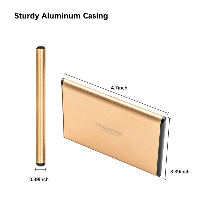 320GB External Hard Drive Portable - Maxone Ultra Slim 2.5''