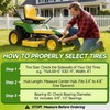 11x4.00-5 Lawn Mower Tires Flat Free, 2 Pack 11x4-5 Solid