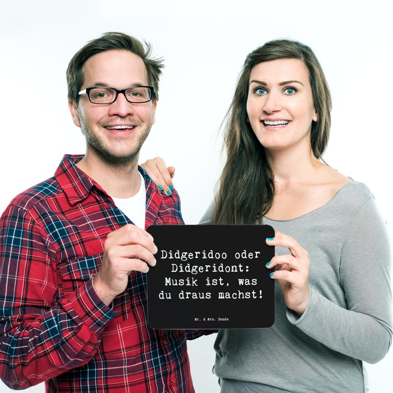 Mr. & Mrs. Panda Mauspad Spruch Didgeridoo Musik - Geschenk,