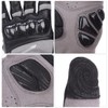 Winter Unisex Anti Collision Breathable Bike Gloves Cycling Equipment Black(black