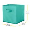 Whitmor Set of 2-10 x 10 x 10 inches-Turquoise Collapsible