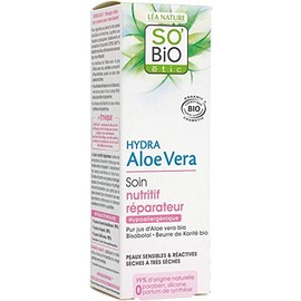 SO'BiO Ã©tic Cosmebio Hypoallergene sensible und reaktive Haut Hydra Aloe Vera Repair Pflegecreme, 50 ml