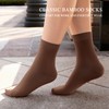 Women Thin Socks Rayon Bamboo Ankle Silky Quarter Anti Odor