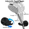 Suction Cup Shower Holder, 360 Rotating Adjustable Handheld Shower Holder,