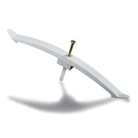 Kimmel Double Cable Hanger, Cable Fixing, Cable Clamp, Clamping Disc with Nail Dowel (Pack of 10), Light Grey