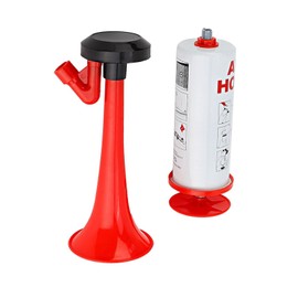 SOULONG Handheld Air Horn Loud Safety Horn Portable Air Pump Noise Maker with Aluminum ABS Material for Marine Fire Alarm Camping Sports Events