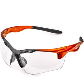 ToolFreak Rebel Bifocal Safety Glasses Rated to UKCA, UKNI, CE EN166, Accessories Included (Clear Lens (+1.5))