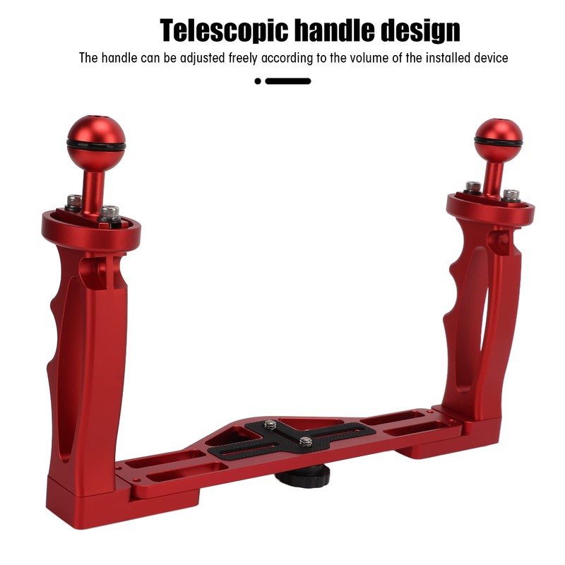 Dual Handle Grip Holder, Handheld Tray Stabilizer Rig Diving Underwater