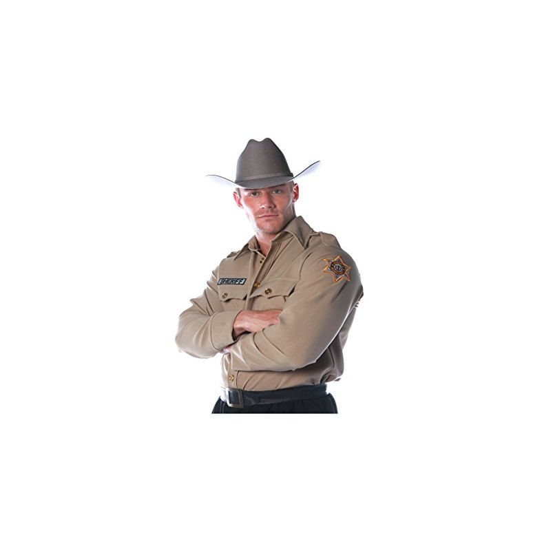 UNDERWRAPS mens Men's Sheriff - Shirt costume apparel tops, Tan,