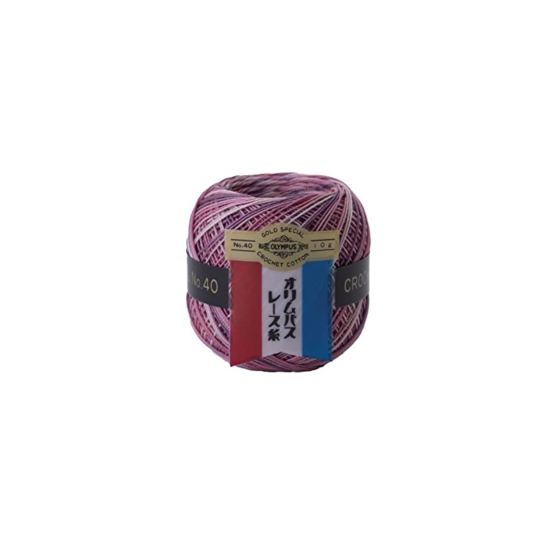 Olympus #40 Col.M15 Gold Sheet Mix Lace Thread Pink 0.3