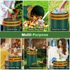 Enbagold 3X 120L Gartenabfallsack Stabil, Laubsack mit Griffen Gartensack Groß,