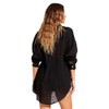 Vitamin A Women's Playa Linen Boyfriend Shirt Swimsuit Cover Up,