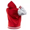 SpazeUp Baseball Jacket Women Hooded Highschool Winter Women's letterman Varsity
