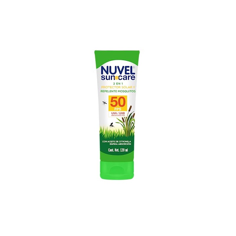 Nuvel Protector Solar FPS 50 Facial y Corporal con Repelente