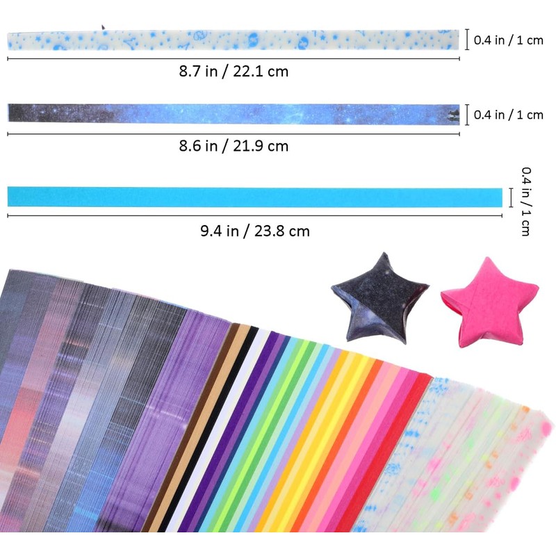ABOOFAN Tiras De Papel Para Estrellas De Origami Brilla En