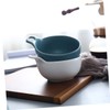 KICHOUSE Portable Stylish Ceramic Salad Bowl Kitchen Bowl for Salad