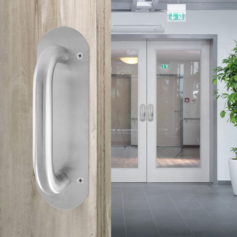 Uenhoy 2 Pcs Push Door Handle Pull Plate 8 Inch,