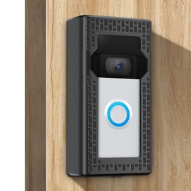 Adhesive Video Doorbell Mount,No-Drill Mounting Bracket Compatible with Video Doorbell 1/2/3/4//3 Plus/(2020 Release) and Blink Bracket Cover Holder for Home Apartment Office Room Renters