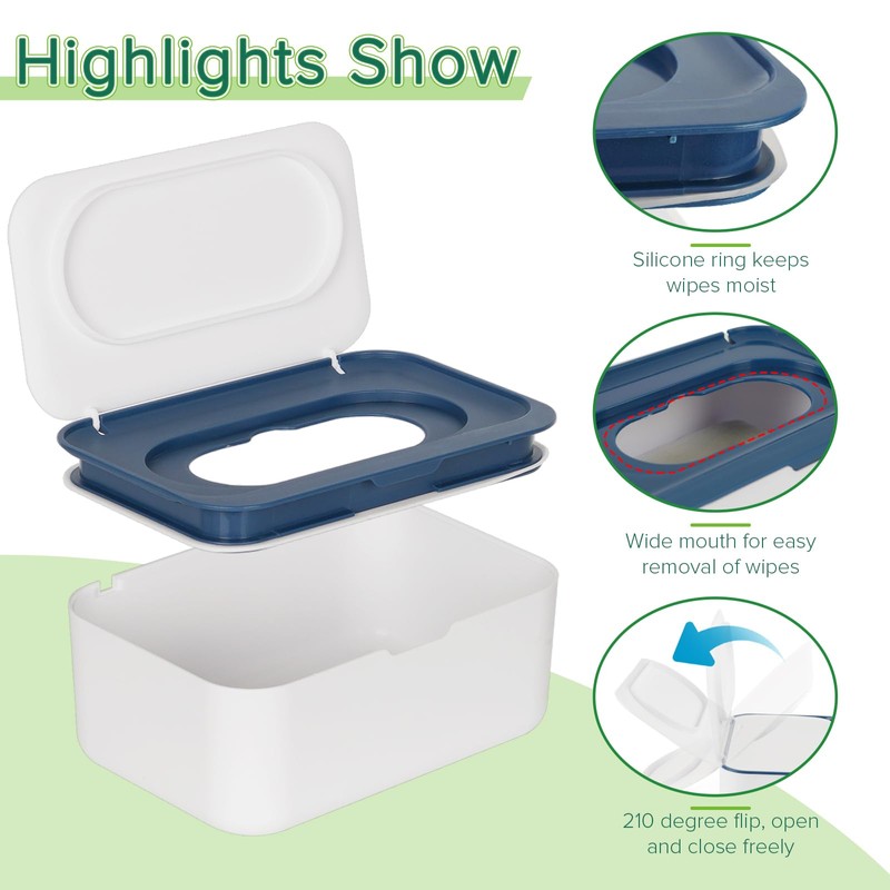 Flenpptly Baby Wipes Dispenser, Wipes Case Baby Wipe Holder Keeps
