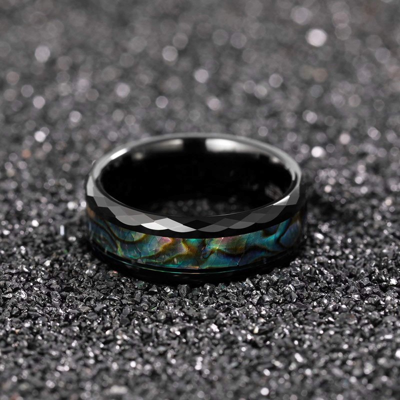 Frank S.Burton Tungsten Rings for Men Women Wedding Bands 8mm
