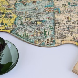 TDC Games USA Shaped Jigsaw Puzzle - America The Wonderland - 1940’s Pictorial Map of The United States, Puzzles for Adults 1000 Pieces, 31 inches Long