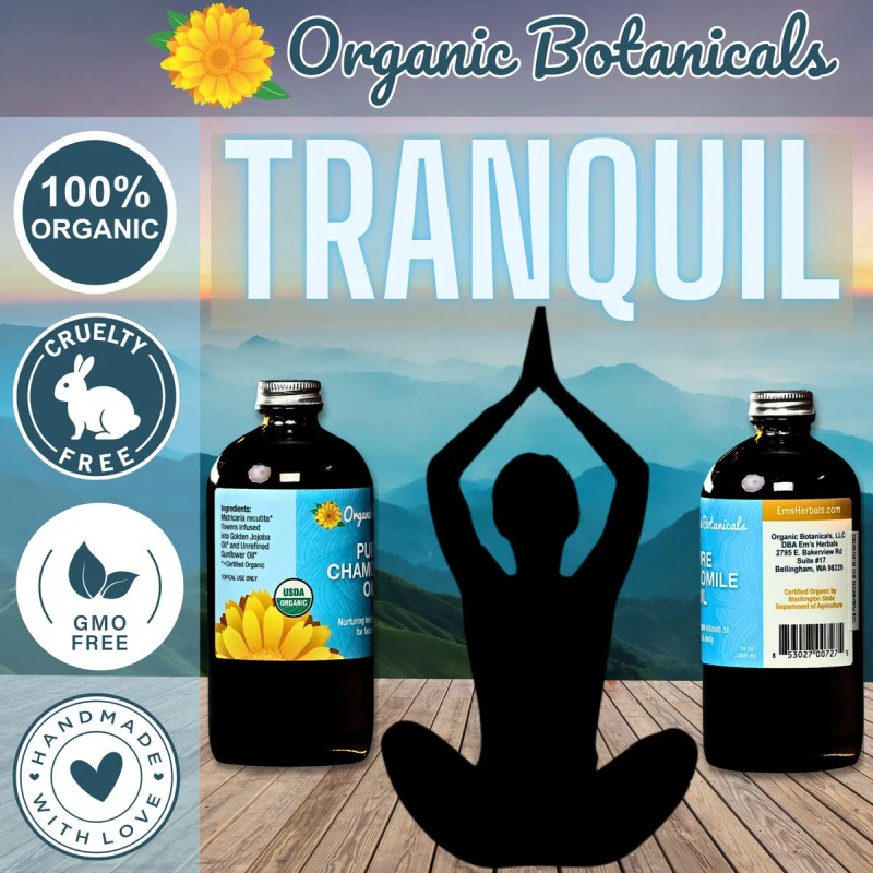 Organic Botanicals Aceite Manzanilla Orgánico 16 Oz