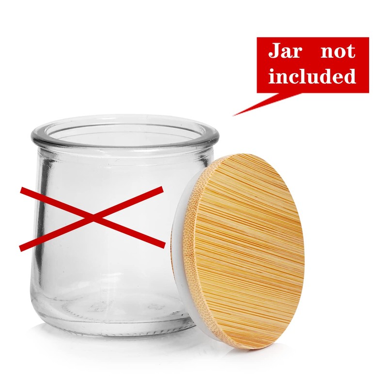 Oui Yogurt Jar Lids, Oui Yogurt Bamboo Jar Lids Set,