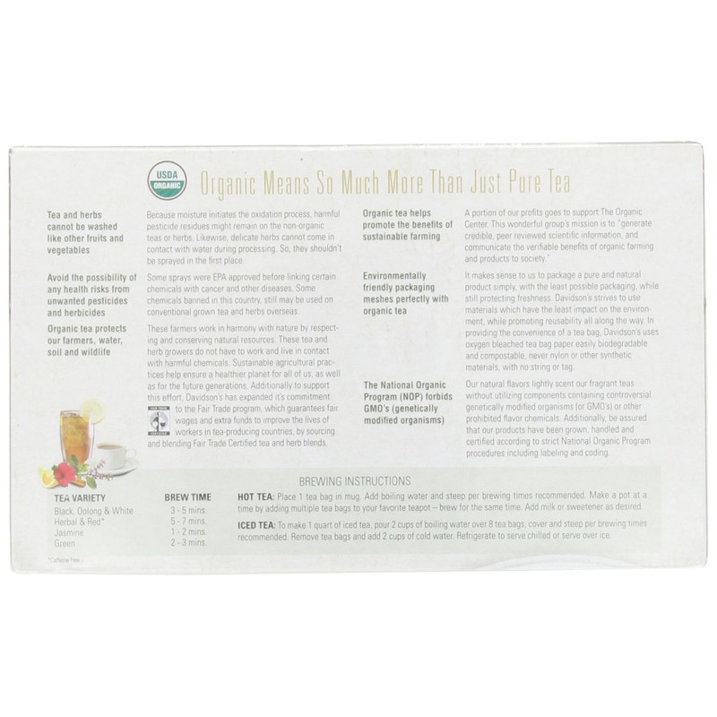 Davidson's Organics, Pu-Erh Black, 100-count Unwrapped Tea Bags