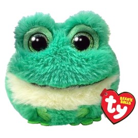 TY Gilly Frog Beanie Ball 7cm - Squishy Beanie Baby Soft Plush Toys - Collectible Cuddly Stuffed Teddy