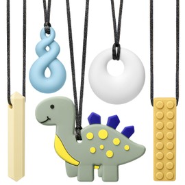 Chew Necklaces for Sensory Kids, Chew Necklaces for Sensory Children Boys Girls, Oral Motor Therapy Sensory Toys