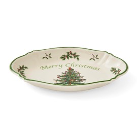 Spode Christmas Tree Oval Merry Christmas Tray 28 cm