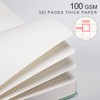 EMSHOI Graph Paper Notebook A5-320 Pages, Hardcover Leather, 100gsm Thick