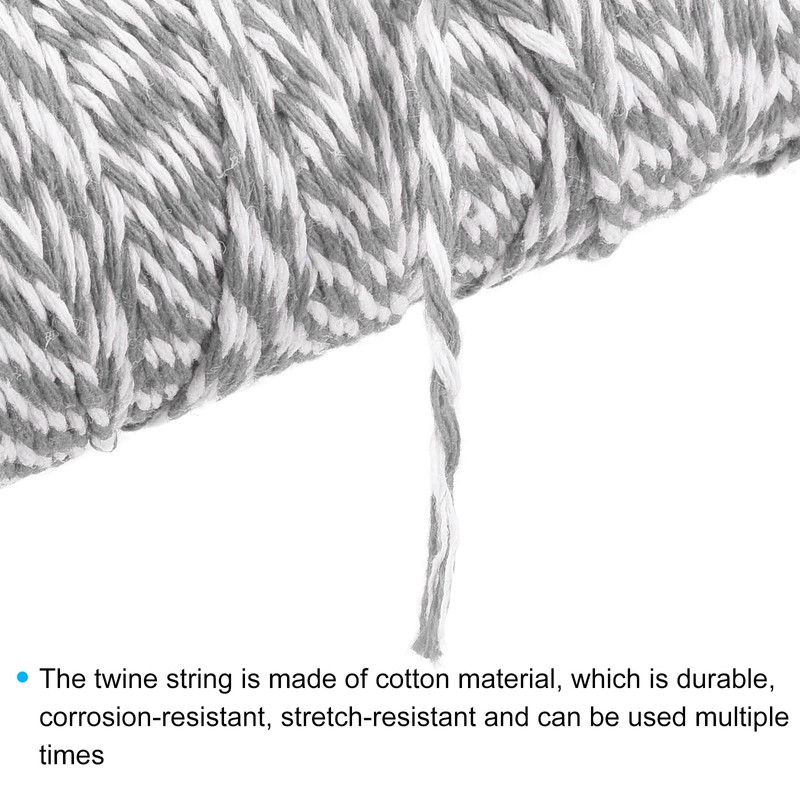 sourcing map Twine Packing String Wrapping Cotton Twine 100M/109 Yard