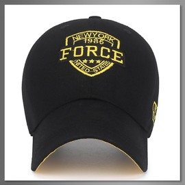Buzz Selection CAP478 Men's Hat, Cap, Emblem, Casual, Stylish, Stylish, Cool, Black