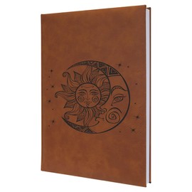 Sun and Moon Harmony Notebook Balancing Opposites Engraved Journal Ideal Gift for Reflection and Personal Growth