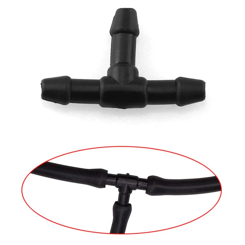 DGZZI Windshield Wiper Hose Connectors 24PCS Black Windscreen Washer Tube