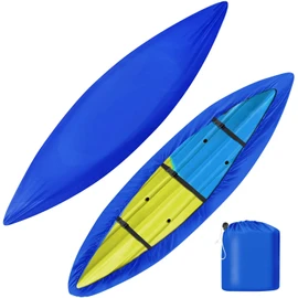 iCOVER Kayak Cover, Waterproof Kayak Covers for Outdoor Storage, Heavy Duty Canoe Dust Storage Cover, UV Resistant Fishing Boat Cover for 10.8-12ft Kayaks, Canoes, SUP and Paddle Board, Blue